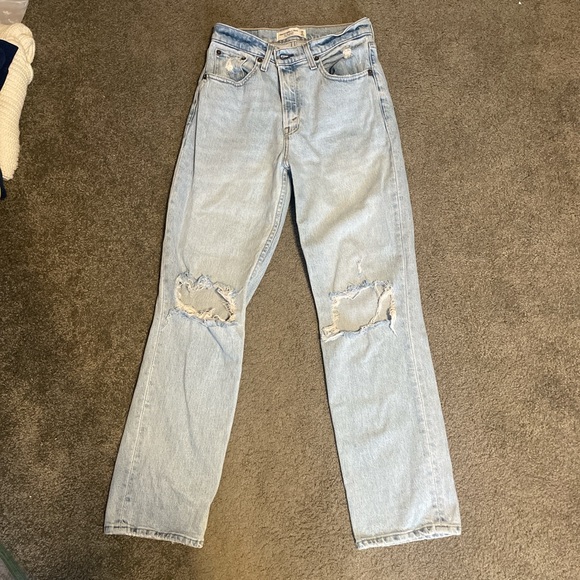 Abercrombie & Fitch Denim - Light Blue Distressed Jeans